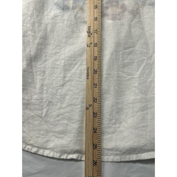 Magazine Women’s Embroidered Tunic Top Size Small Floral Boho Cottage Peasant - Picture 9 of 12